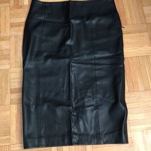Zara faux leather pencil skirt NWOT